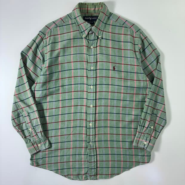 Polo 폴로 랄프로렌 90‘s 그런지 타탄 코튼 패턴 셔츠