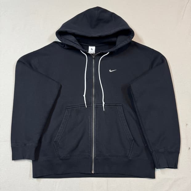 XXL) 나이키 헤비웨이트 스웻 후드집업 블랙