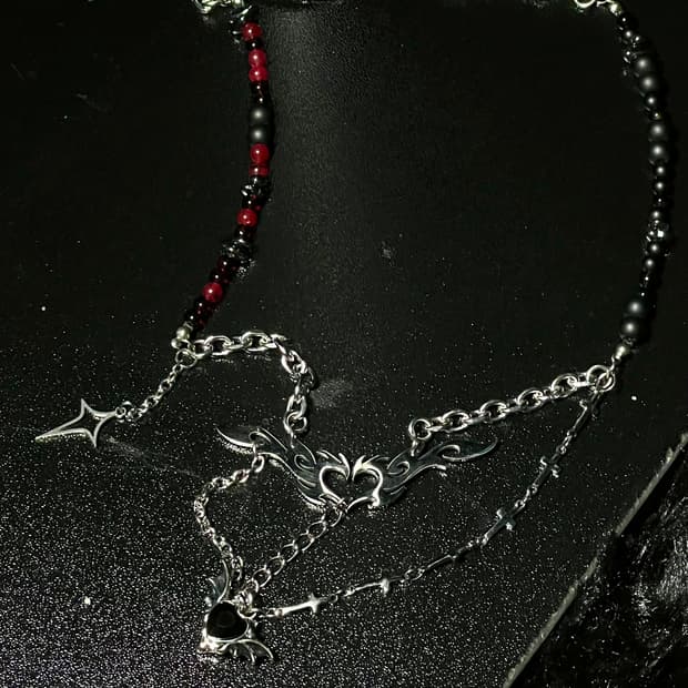 Two Heart Angel Necklace