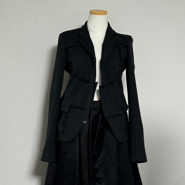 09ss 꼼데가르송 컬렉션라인 폴리 zip자켓 m