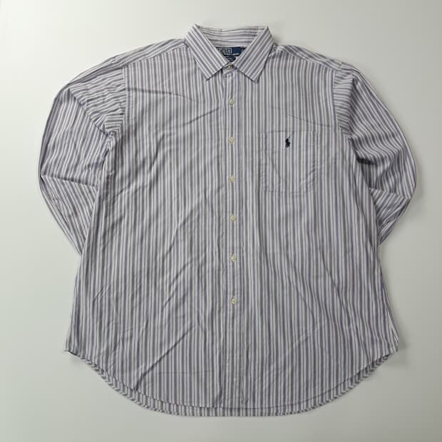 CK643 XL 폴로 90s 홍콩판 멀티스트라이프 셔츠 남방