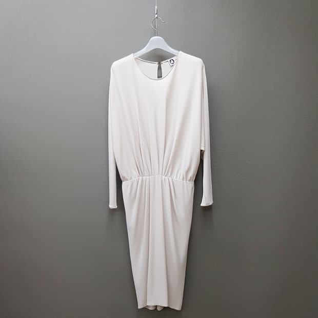 랑방 LANVIN 드레이프 슬리브 롱 원피스 38사이즈