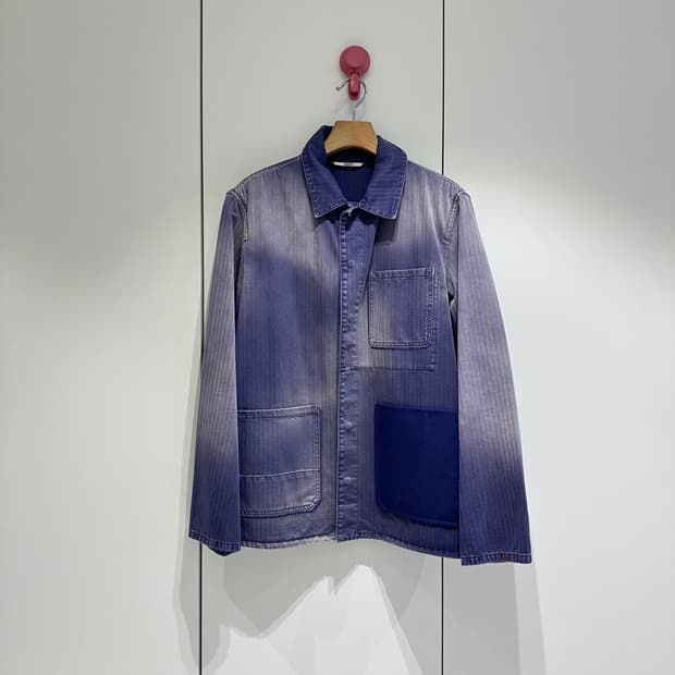 발렌티노 페이디드 헤링본트윌 프렌치 워크자켓