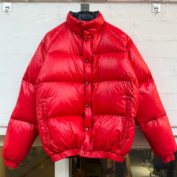 Tianshan 나일론 덕다운 패딩 레드 M