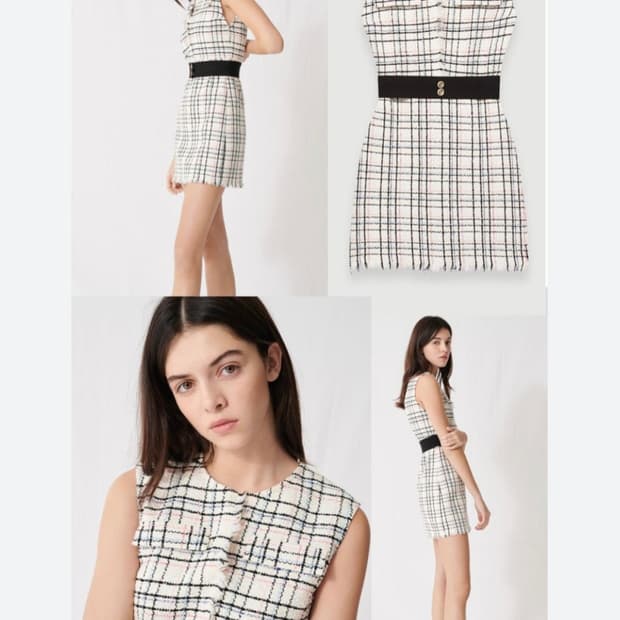 마쥬 트위드 미니 원피스 2