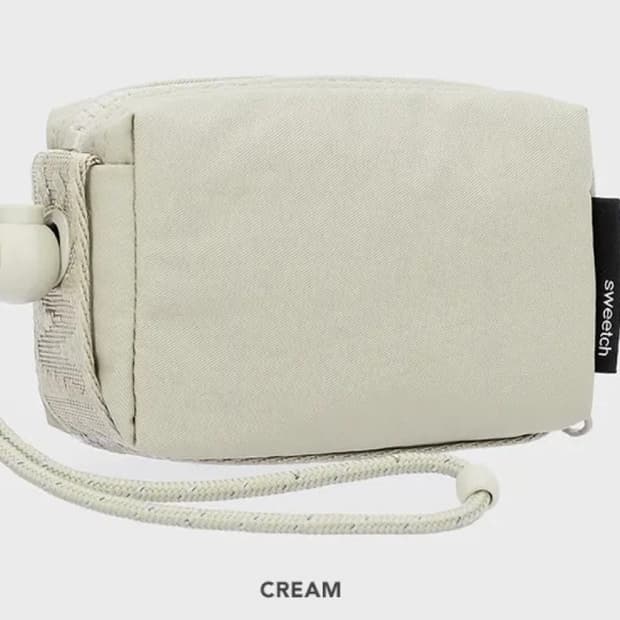 [스위치] CAMERA POUCH 001 (크림 / 미사용 새상품)