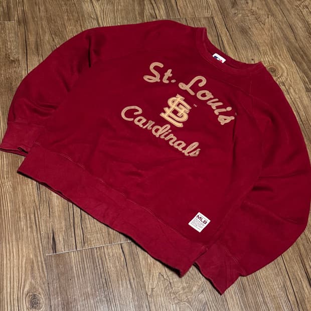 [S] 유니클로 MLB 세인트루이스 카디널스 버건디 맨투맨