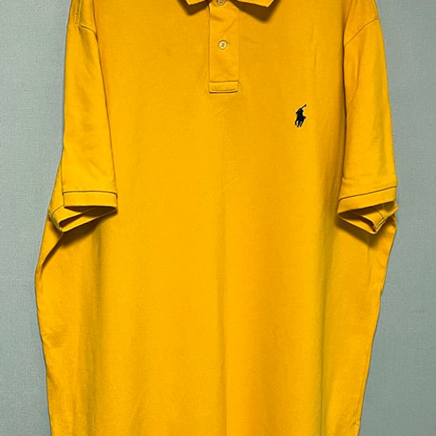 POLO 폴로 랄프로렌 커스텀슬림핏 남자 반팔카라티 옐로우 4XL 120