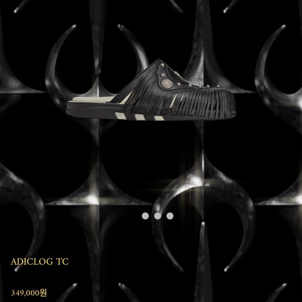 떠그클럽x아디다스 아디클로그 블랙