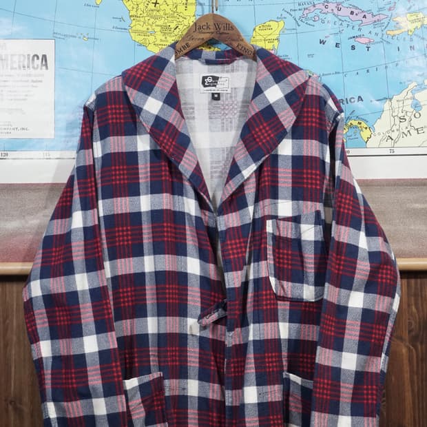 엔지니어드 가먼츠 체크 스모킹코트