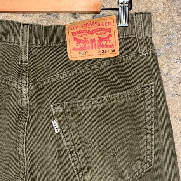 리바이스 502 코듀로이 바지 W28 L32