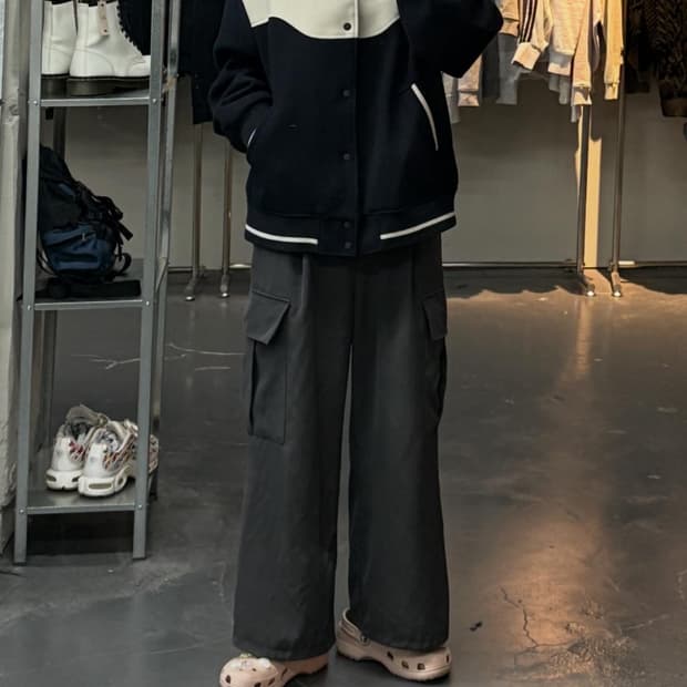 엘무드 웨이비 바시티자켓 A2949