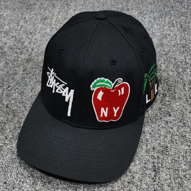 스투시 월드투어 아이콘 캡 패치 모자