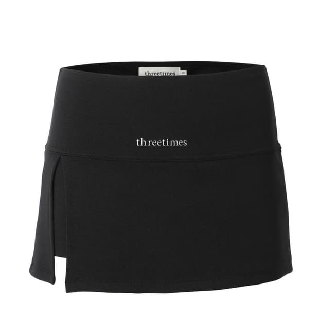 쓰리타임즈 Athletic slit skirt