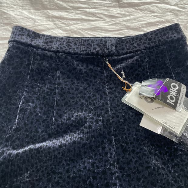 레오파드 벨로아 팬츠