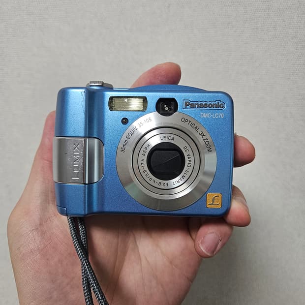 파나소닉 DMC-LC70 블루 건전지 디카 디지털카메라 PANASONIC
