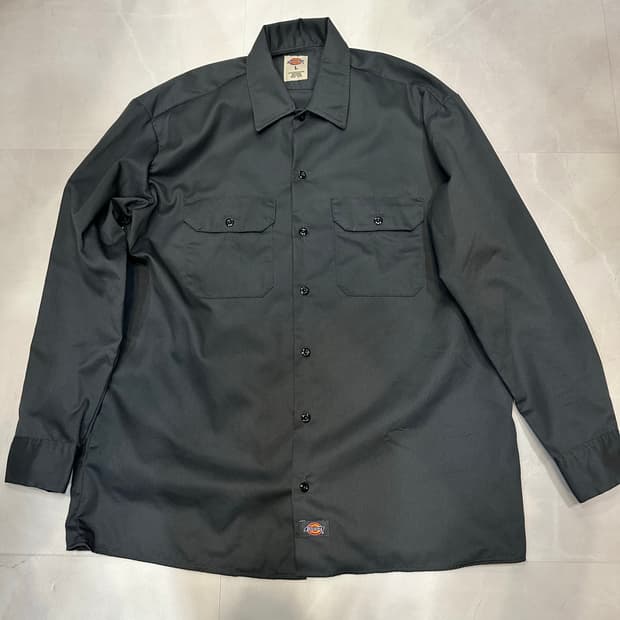 [L]디키즈 워크셔츠 다크그레이