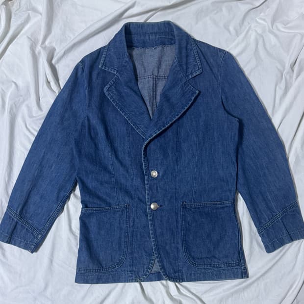 70s usa lee 데님 테일러드 자켓