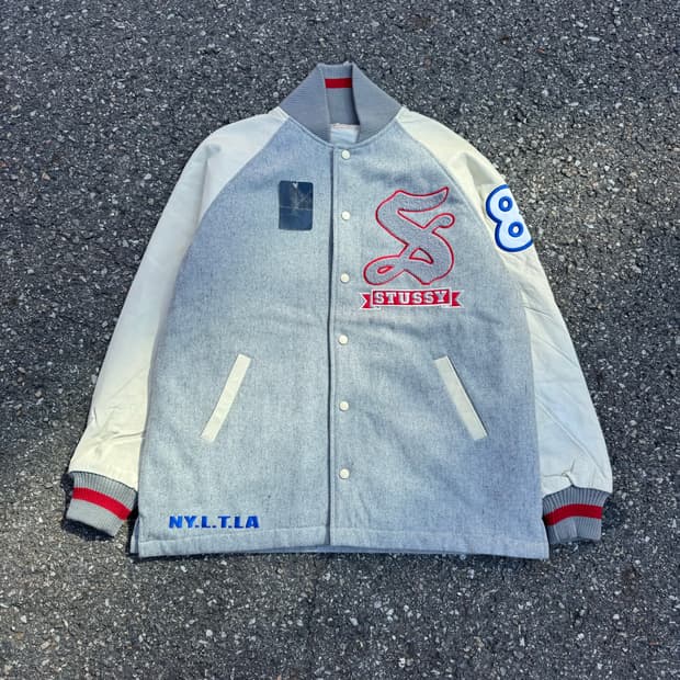 (Deadstock) 00s 스투시 바시티 자켓
