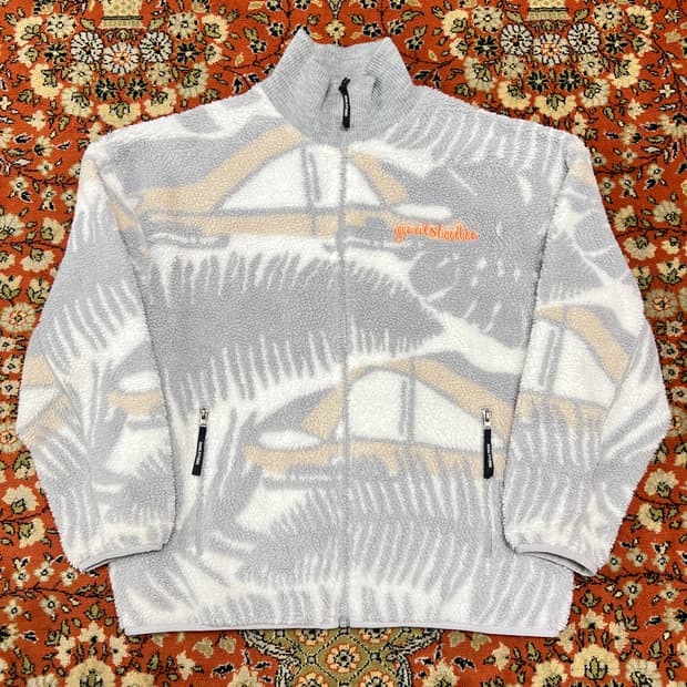 골스튜디오 WHO KNOWS 올오버 패턴 플리스 자켓 라이트 그레이 L