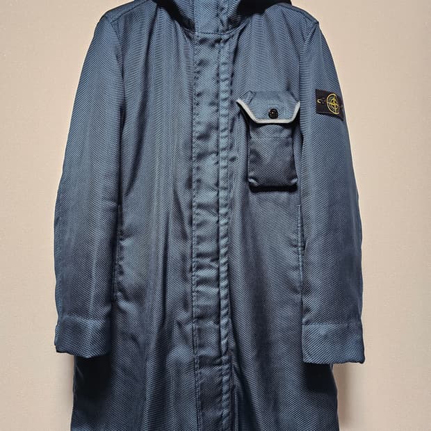 스톤아일랜드 모디파이드 파나마 6/3 HT 나일론 + 레더 다운 파카