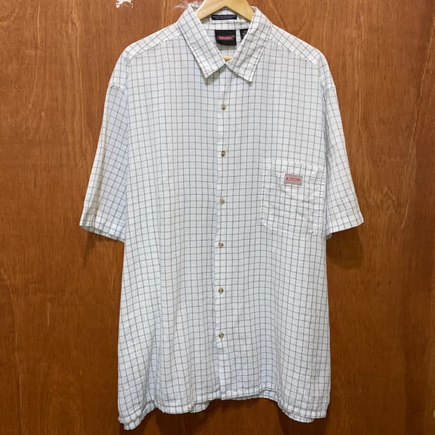 (2XL) Dickies 디키즈 체크 반팔 셔츠