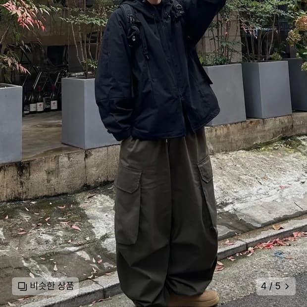 논플로어 필드 디테일드 파카 네이비 M사이즈