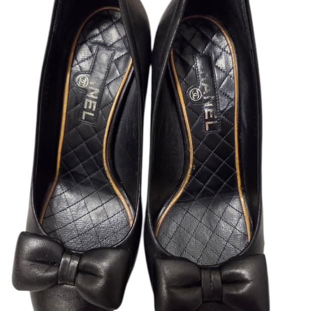 Chanel 샤넬 리본 펌프스 36.5