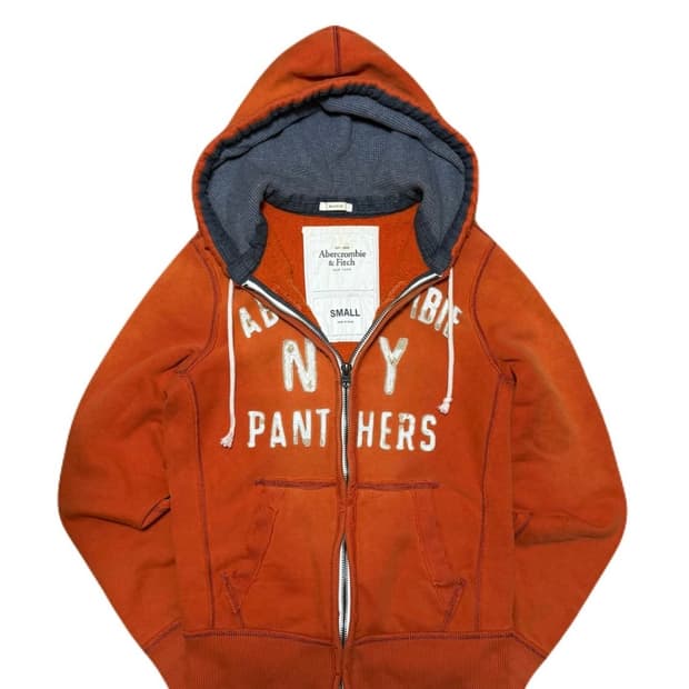 아베크롬비 오렌지 후드 집업