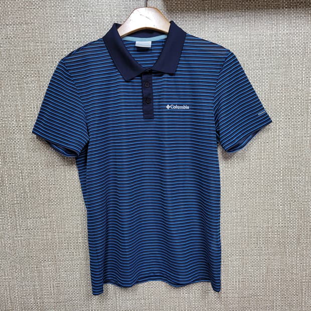 L 100사이즈 컬럼비아 기능성 반팔 카라티 등산 아웃도어 