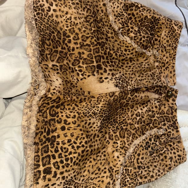 빈티지 레오파드 스커트