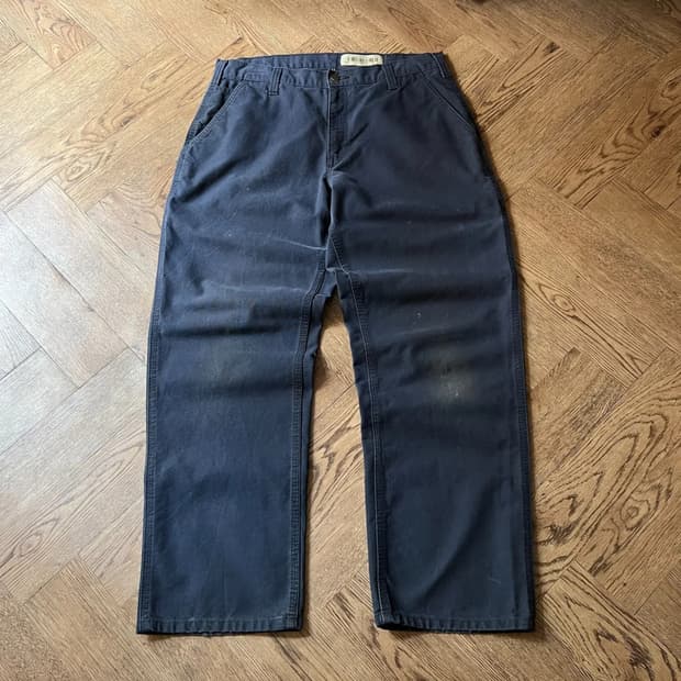 [34]칼하트 USA 덩가리핏 미드나잇 네이비 싱글니 카펜터 워크 팬츠