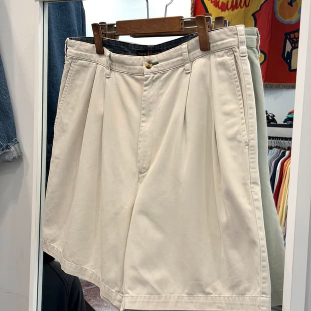 90-00s Tommy Hilfiger 타미힐피거 투턱 치노 쇼츠 36