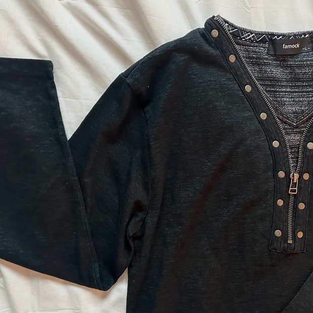 빈티지 레이어드 롱슬리브