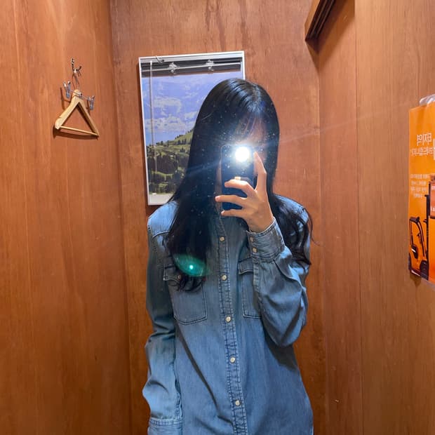 (S) Levi's 리바이스 코튼 데님 셔츠