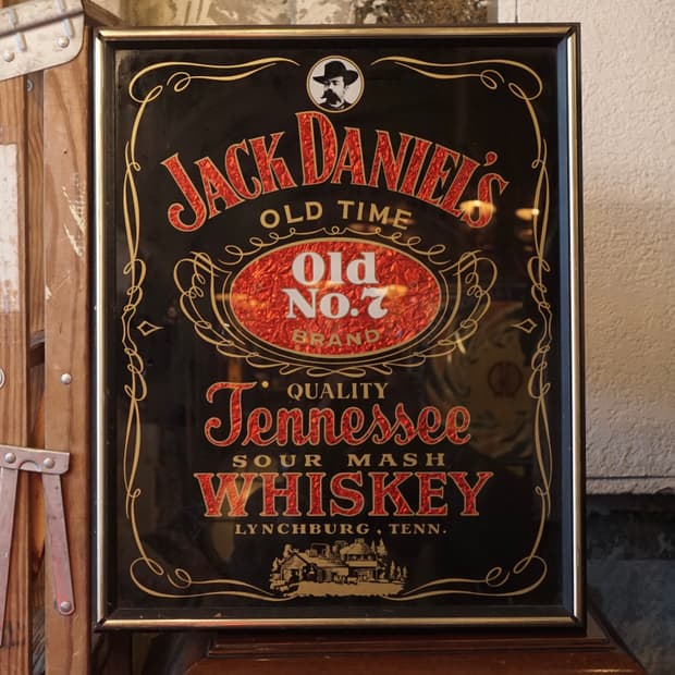 빈티지 잭다니엘 거울 액자