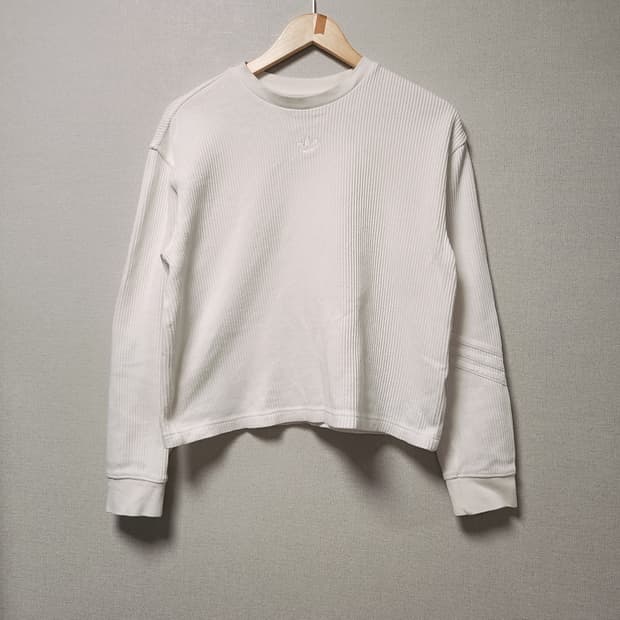 [S] 아디다스 골지 와플 긴팔 티셔츠