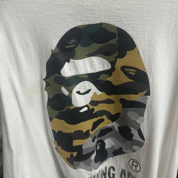베이프 카모 반팔L