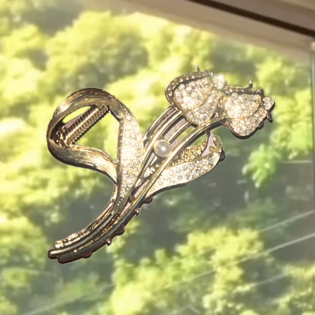 (택포)빈티지 오리엔탈 페어리 갸루 모리걸 y2k 머리집게 집게핀