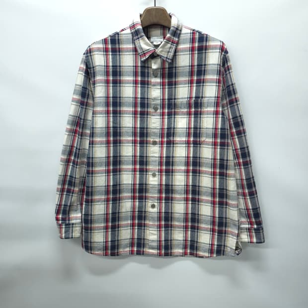 ​클럽모나코 남성 워크웨어 코튼 체크 셔츠자켓(100~105, 상태최상)