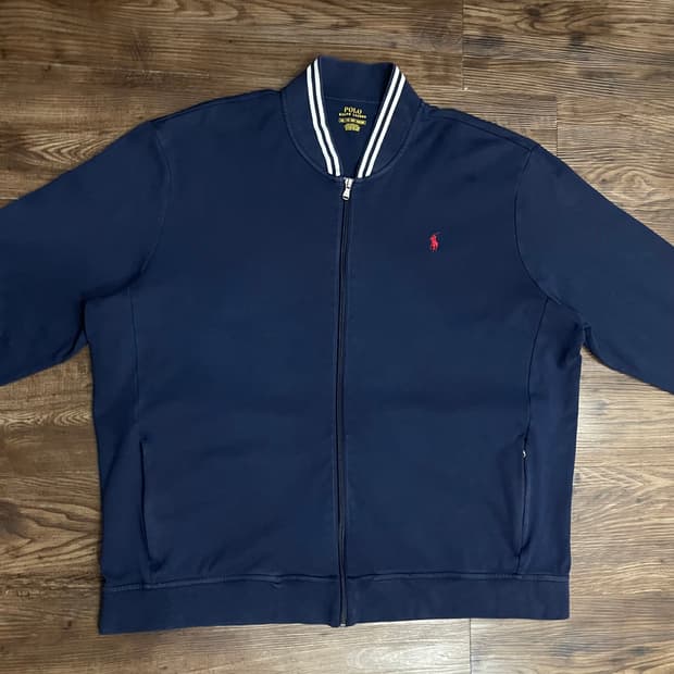 폴로 랄프로렌 네이비 코튼 집업 자켓