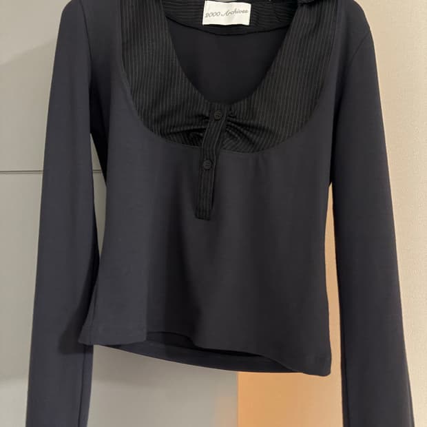 2000아카이브스 스트라이프 프리피 탑