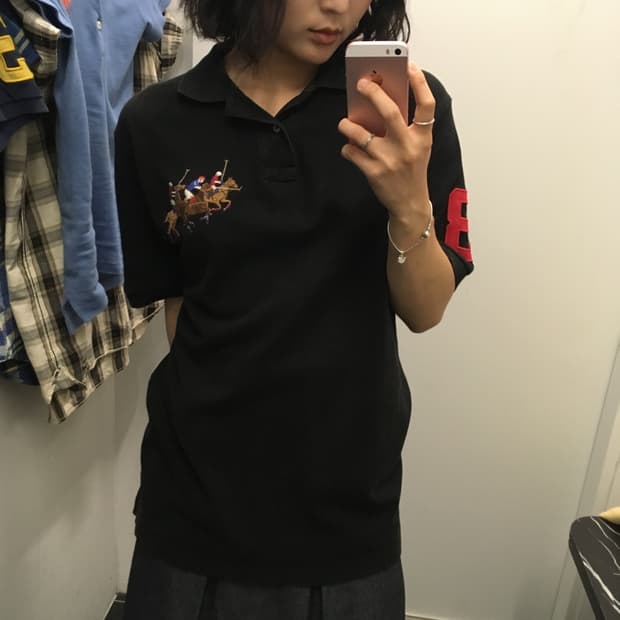 폴로 랄프로렌 블랙 카라