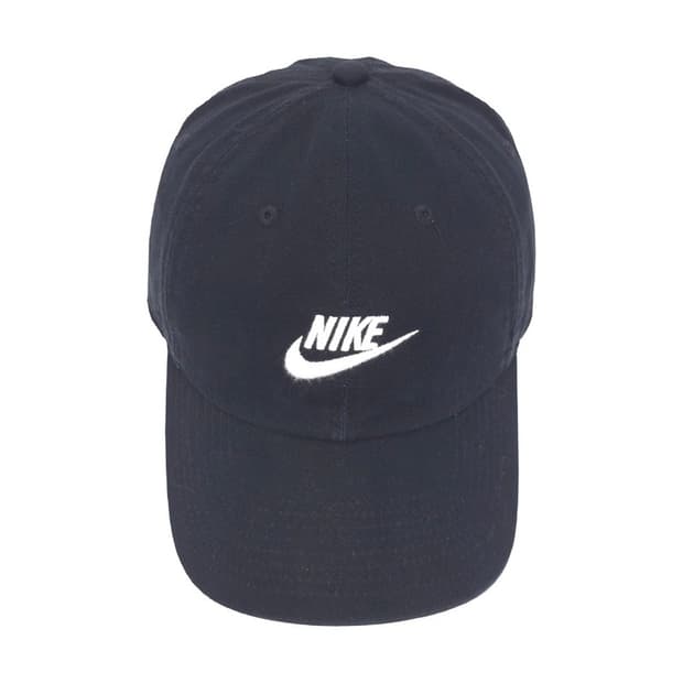 NIKE 스우시 로고 블랙 볼캡