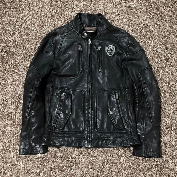 디젤 모토사이클 소가죽 바이커 레더 자켓