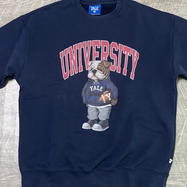 YALE UNIVERSITY 맨투맨 네이비L