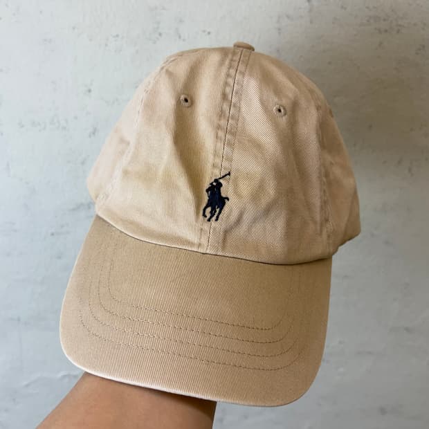폴로랄프로렌 베이지 볼캡