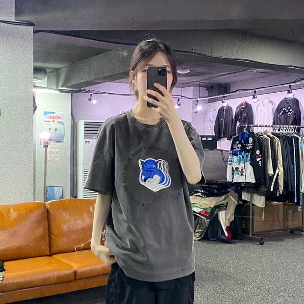아더에러 x 메종키츠네 블루폭스 반팔티 B2108
