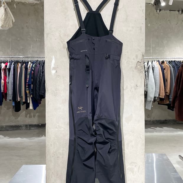 아크테릭스 맨즈 블랙 로고 고어텍스 테크웨어 오버올