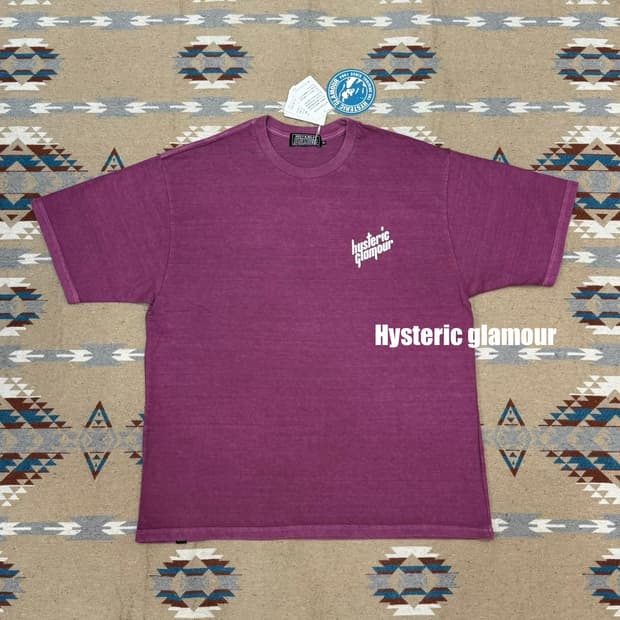 [XL] 히스테릭글래머 기타걸 그래픽 티셔츠 퍼플 